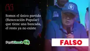 Es falso que Renovación Popular sea el único partido con una bancada en el Congreso, como dijo López Aliaga