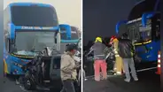 Tragedia en la Panamericana Norte: 2 muertos deja choque entre bus interprovincial y auto colectivo