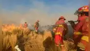 Feroz incendio forestal en Puno deja una adulta mayor fallecida y amenaza comunidades