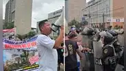 Colectiveros tomaron avenida Garcilaso de la Vega y bloquean tramo de Arequipa en protesta por cierre de la ATU