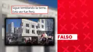 Video de personas reaccionando al movimiento de edificios es atribuido falsamente al sismo de 7,2 en Ayacucho: en realidad, fue registrado en Colombia
