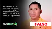 Un teleférico no es solo “un cableado”, como indicó el candidato regional de Ayacucho, Pabel Bellido