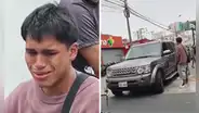 Joven se quiebra al ver su scooter destrozado tras accidente: “Era mi herramienta de trabajo”