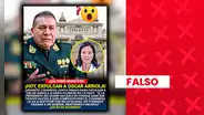 Es falso que el Congreso vaya a expulsar hoy a Óscar Arriola, comandante general de la PNP: No existe un mecanismo inmediato para removerlo