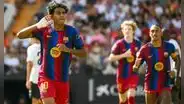 Barcelona goleó 5-0 a Valencia en Mestalla y se ubica como único líder de LaLiga de España