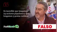 Es falso que solo haya 3 postas médicas en los sectores urbanos de Cajamarca, como afirmó Julio César Villegas