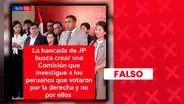 Es falso que Juntos por el Perú busque investigar a ciudadanos que votaron por la derecha: La moción real apunta a presunta manipulación digital