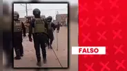 Es falso que este video corresponda a recientes protestas en distintas zonas del Perú: las imágenes son de un operativo en Lambayeque