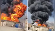 San Juan de Lurigancho: voraz incendio consume depósito de tíner en Jicamarca y moviliza 10 unidades de bomberos