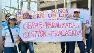 Obra de colegio inicial afectado por El Niño de 2017 lleva casi dos años paralizada en Piura