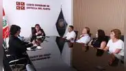 Corte del Santa y sindicato acuerdan acciones para fortalecer el servicio de justicia