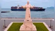 Un legado que permanece: Caja Huancayo financia escultura monumental del Papa León XIV en el Callao