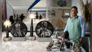 León XIV tallado en piedra: artesano de Lambayeque crea piezas con el rostro del papa para turistas