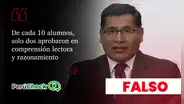 Es falso que solo dos de cada 10 alumnos alcanzaron un nivel satisfactorio en lectura y razonamiento en la prueba PISA 2025