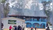 Suspenden elecciones tras explosión e incendio en colegio de votación en Sorochuco, Cajamarca