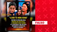 Es falso que partidos de oposición hayan creado una comisión para investigar a Keiko Fujimori por las protestas