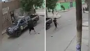 Sujeto atacó patrullero y persiguió a policía con palo tras intervención por presunta violencia familiar en Puente Piedra