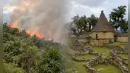 Incendio forestal en Amazonas pone en alerta a Kuélap: fuego se registra cerca del complejo arqueológico