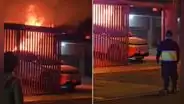 Camioneta híbrida explota y se incendia mientras cargaba en La Molina: vehículo tenía solo un mes de comprado