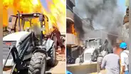 Violento desalojo en Huancayo: Lanzan combustible encendido contra trabajadores municipales y dejan nueve heridos