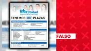 Es falso que EsSalud haya publicado una convocatoria laboral de 80 plazas para profesionales de la salud y otras áreas