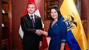 Keiko Fujimori y Daniel Noboa, presidente de Ecuador, se reúnen en Lima en medio de crisis de seguridad fronteriza