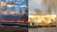Titicaca en emergencia: incendio destruye 200 hectáreas de totorales cerca de los Uros en Puno