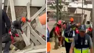 A tres metros bajo tierra y por varias horas: obrero quedó sepultado tras derrumbe y fue rescatado con vida en Ventanilla
