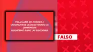 Es falso que Guido Iñigo haya ganado la alcaldía de VMT por un supuesto fraude: no hay pruebas que sustenten la acusación y el conteo oficial aún sigue en curso