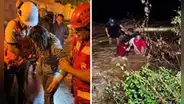 Cusco: rescatan con vida a ocho personas atrapadas tras desborde del río Kimbiri en el Vraem