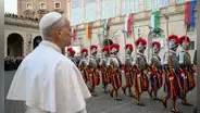 Últimos preparativos para recibir al papa León XIV en Perú: Guardia Suiza inspecciona escenarios en Chiclayo