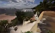 El río Iguazú registra 12.000 m³/s, casi nueve veces su caudal promedio, por las lluvias del fénomeno El Niño