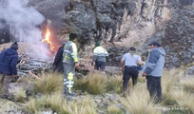 Huancavelica: conductor muere calcinado tras volcar su vehículo