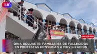 Familiares de fallecidos en protestas convocan marcha contra Dina Boluarte