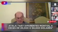 Alan García recibió US$1,3 millones en sobornos, según Atala