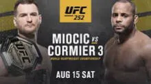 UFC 252: Stipe Miocic retiene el título de peso completo ante Daniel Cormier