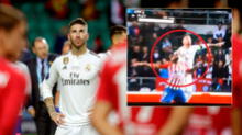 Sergio Ramos le aplicó descomunal codazo a Diego Costa en la Supercopa de Europa [VIDEO]