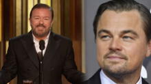 Globos de Oro 2020: la cruel broma de Rycky Gervais sobre la pareja de Leonardo DiCaprio