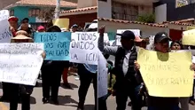 Integrantes del consorcio Machupicchu Pueblo protestan frente al local del Sernanp en Cusco