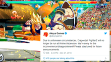 Dragon Ball Fighterz es retirado de otro torneo de juegos de lucha