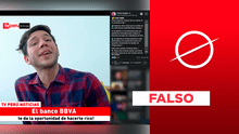 No, TV Perú no informó el lanzamiento de una aplicación del BBVA para “multiplicar tu dinero”