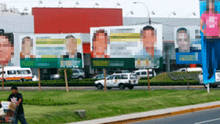 Surco: reportan peligro por posible caída de cartel de campaña municipal