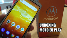 Moto E5 Play: realizamos el unboxing del nuevo teléfono de Motorola y esto encontramos [VIDEO]