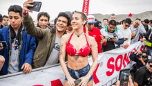 Combate: Paula Ávila y Michela Elías elevaron la temperatura con sexy car wash [FOTOS]