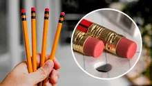 ¿Por qué la mayoría de los borradores de los lápices son de color rosado?