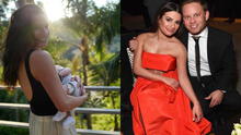 Lea Michele comparte primera foto familiar con su esposo y su bebé