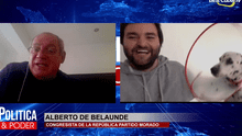 Congresista Alberto de Belaunde es interrumpido por un perro en plena videoconferencia [VIDEO]