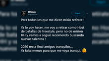 Misionero confirmó su retiro para este 2020 