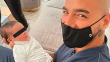 Maluma publica foto cargando bebé de Luisa Fernanda: “¿Cómo me ven de papá?”