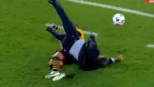 Aparatosa caída de Russo en el Barcelona SC vs. Boca Juniors